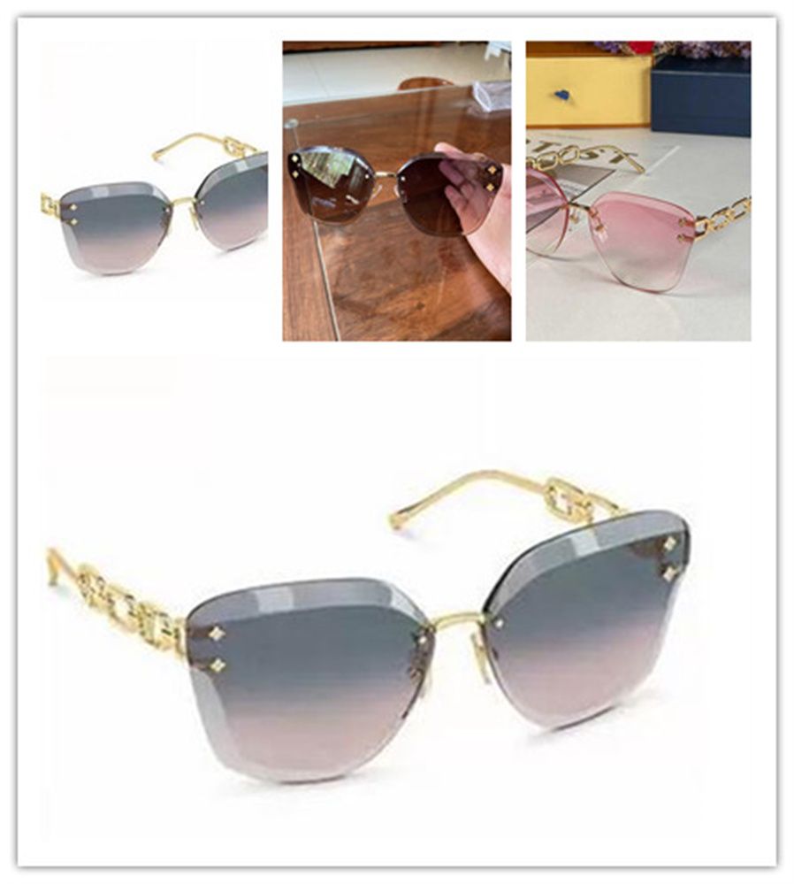 Louis Vuitton - LV Jewel Cat Eye Sunglasses - Metal - Gradiant Blue - Size: U - Luxury