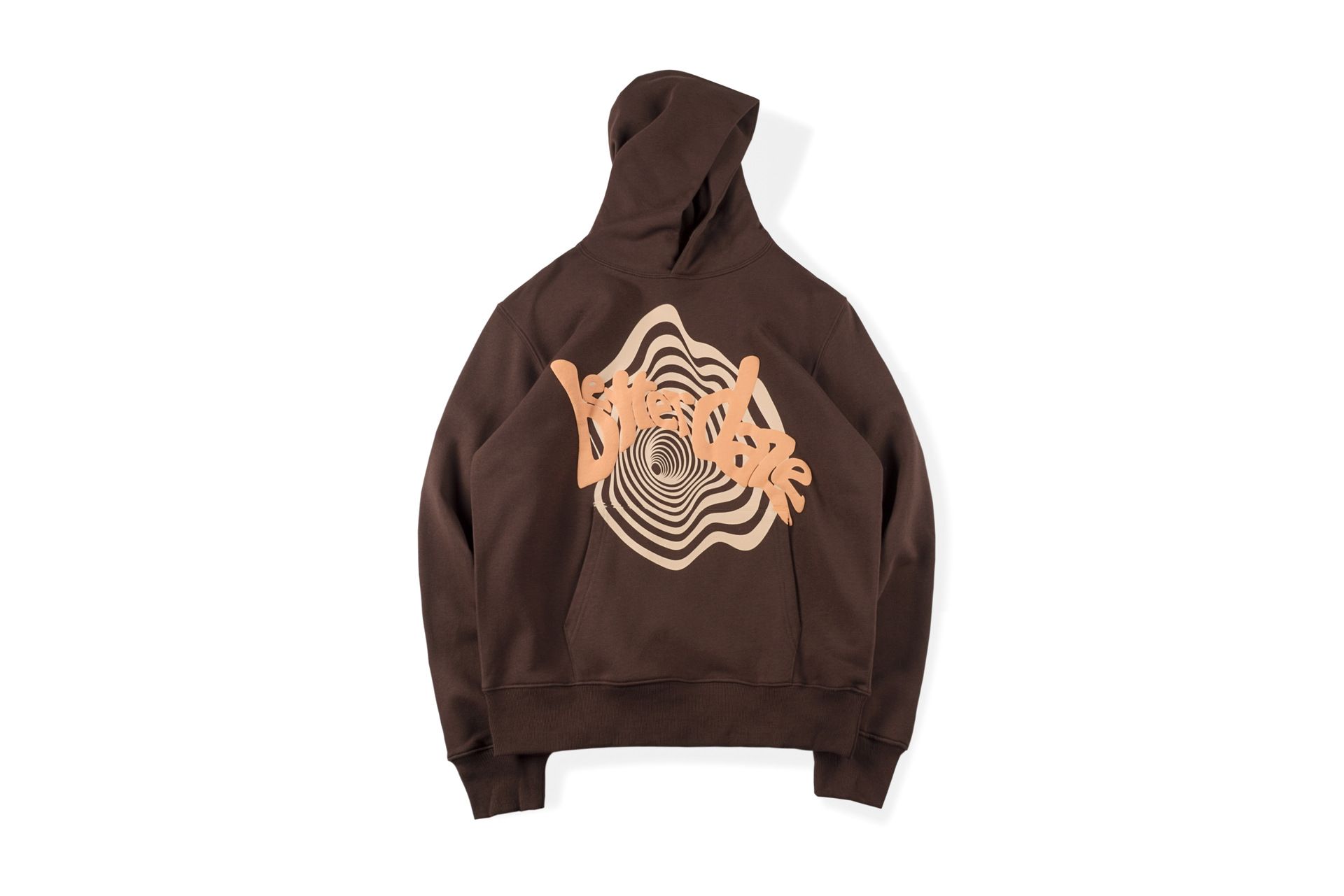 sp5der betere daze hoodies bruin