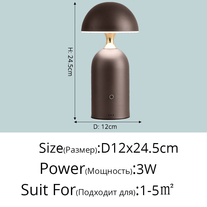 Brązowy D12x24cm 3W