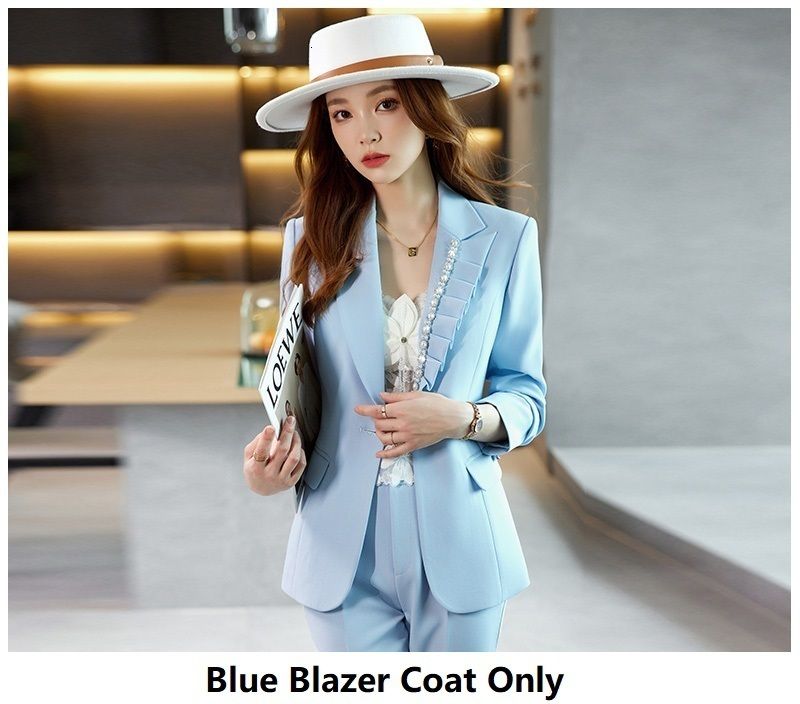 blue blazer coat