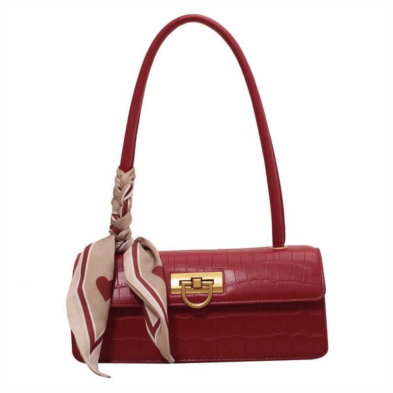 red shoulder bag