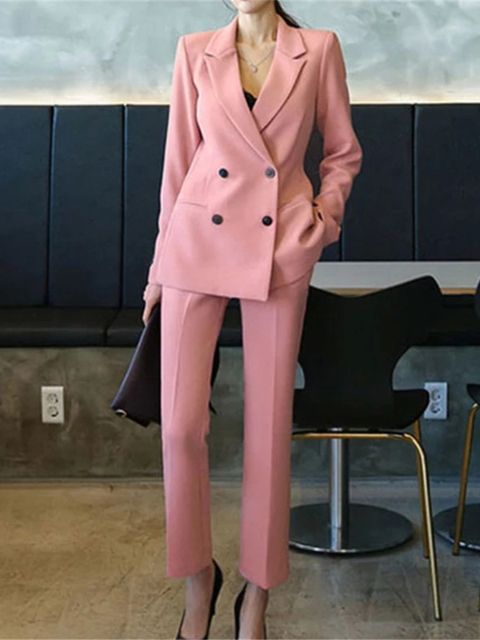pink suits