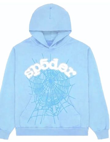 sp5der hoodies sky blauw