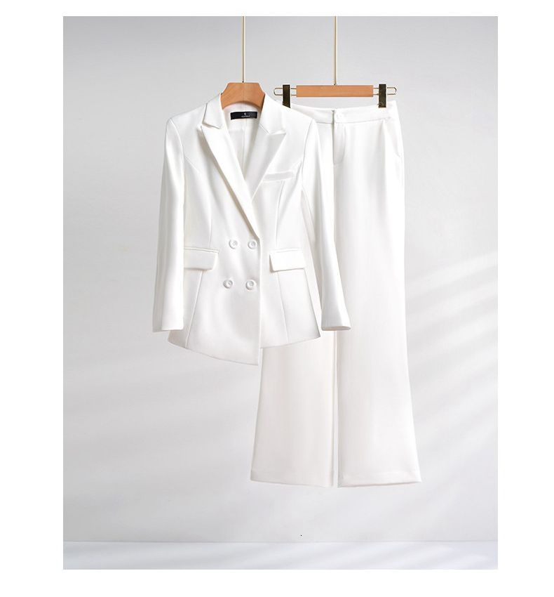 pantalon de blazer blanc