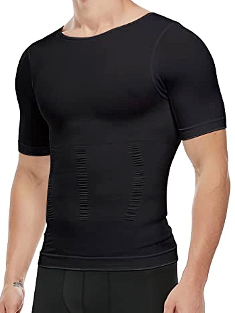 black short-sleeved