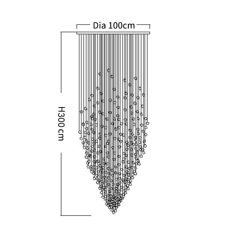 Dia100xh300cm