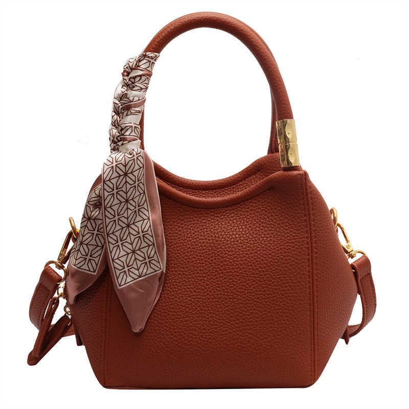 brown shoulder bag