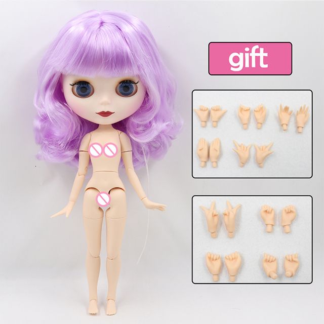 Wit Mat Matte Face-30cm Naakt Doll6