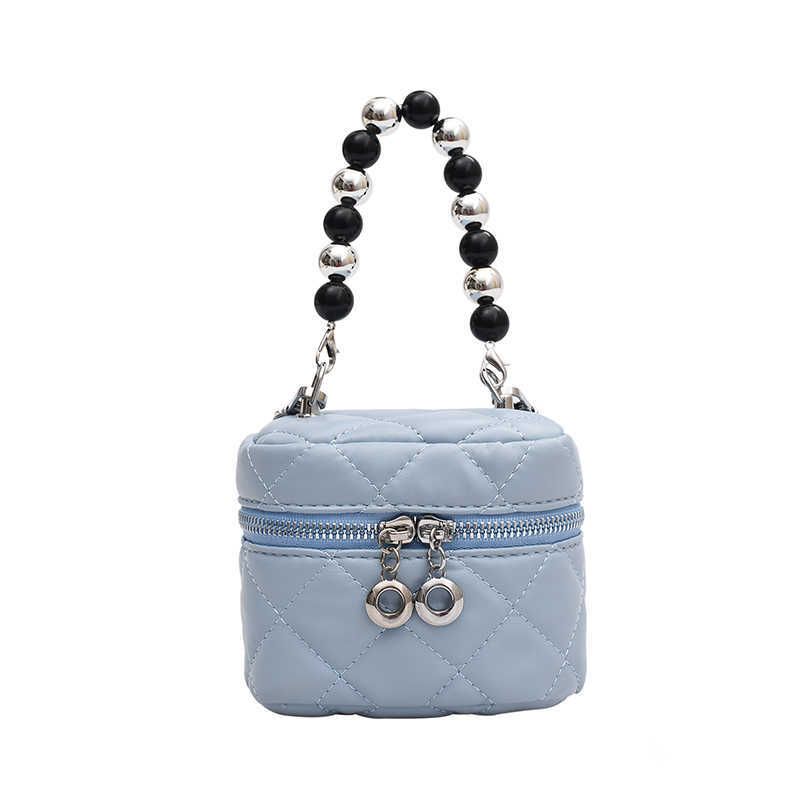 blue shoulder bag