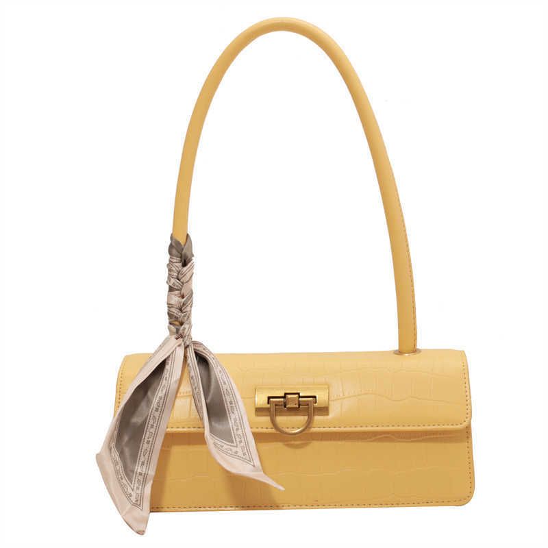 yellow shoulder bag