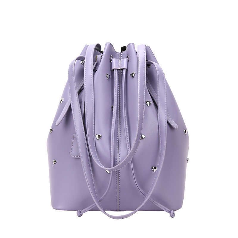 violet shoulder bag