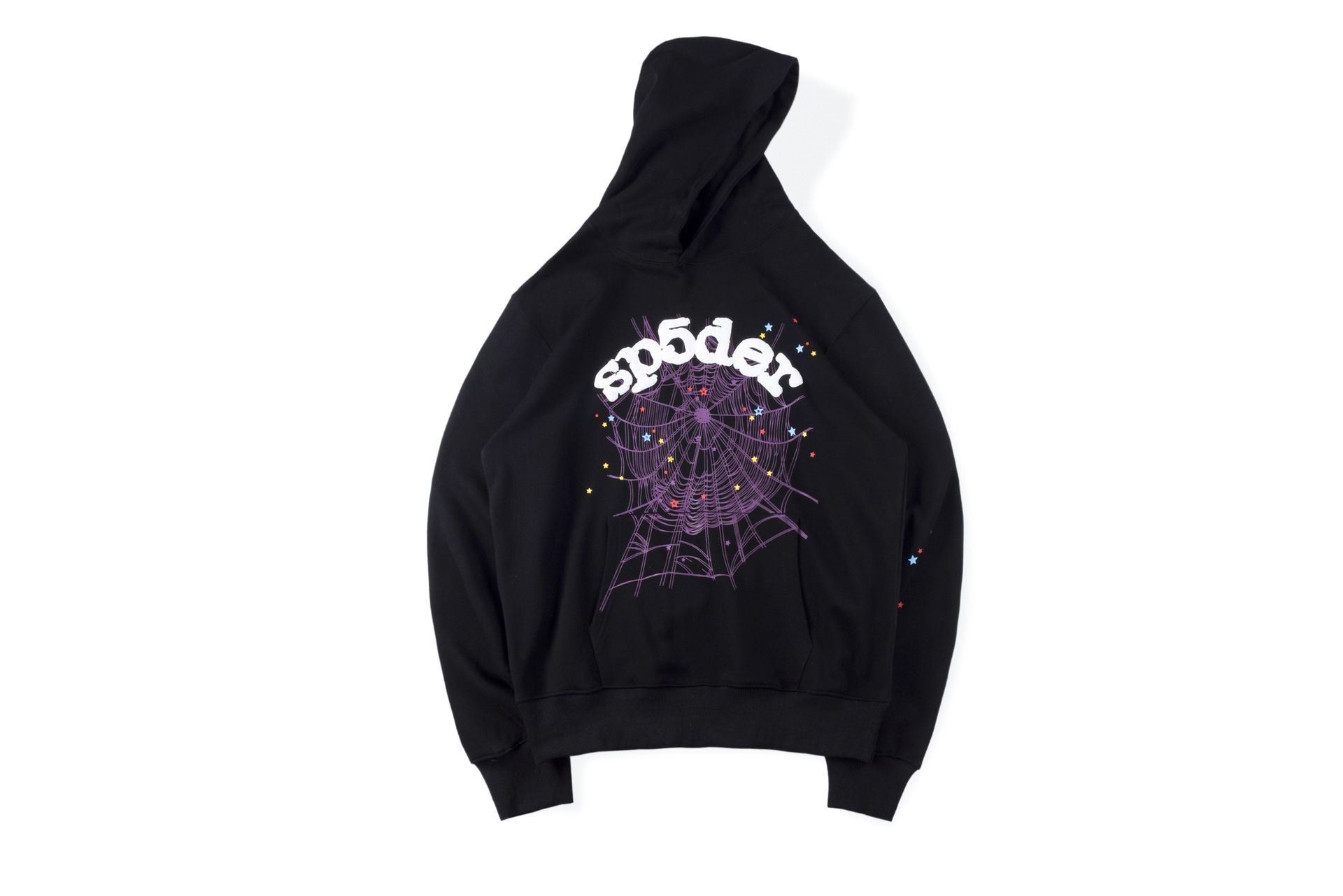 sp5der hoodies zwart