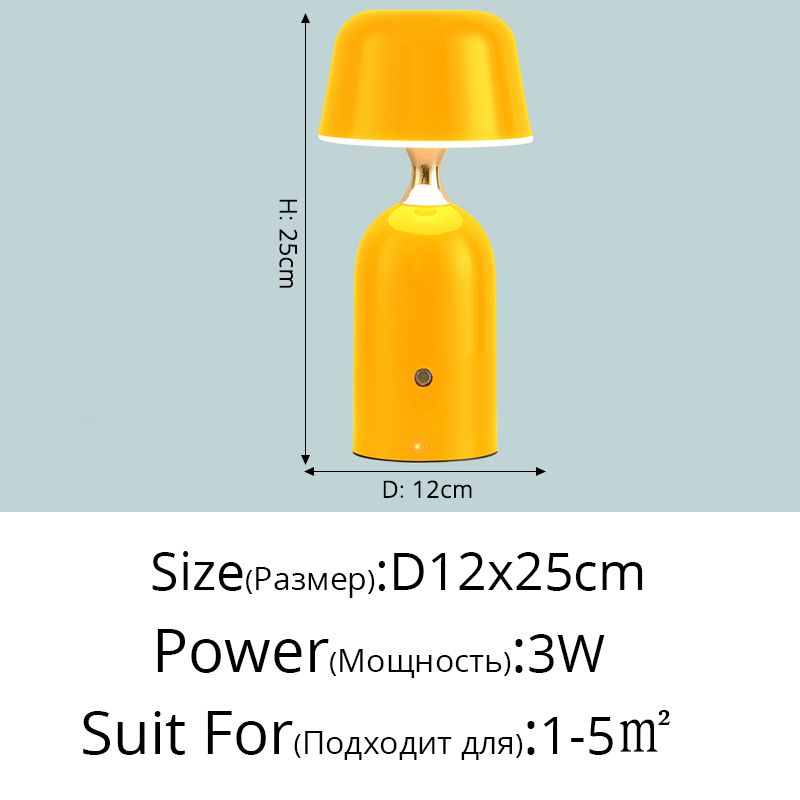 B Żółty D12x25cm 3W