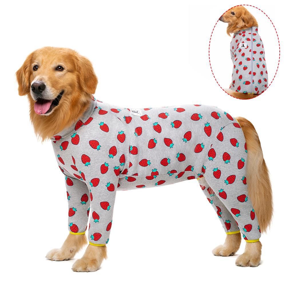 Ropa Miaododo Algodón De Algodón Grande Pijama De Pijama Mediano Perro Vestimenta Ropa Para Perros 2020 Hembra Masculina Vientre Cubierto De 13,39 € | DHgate