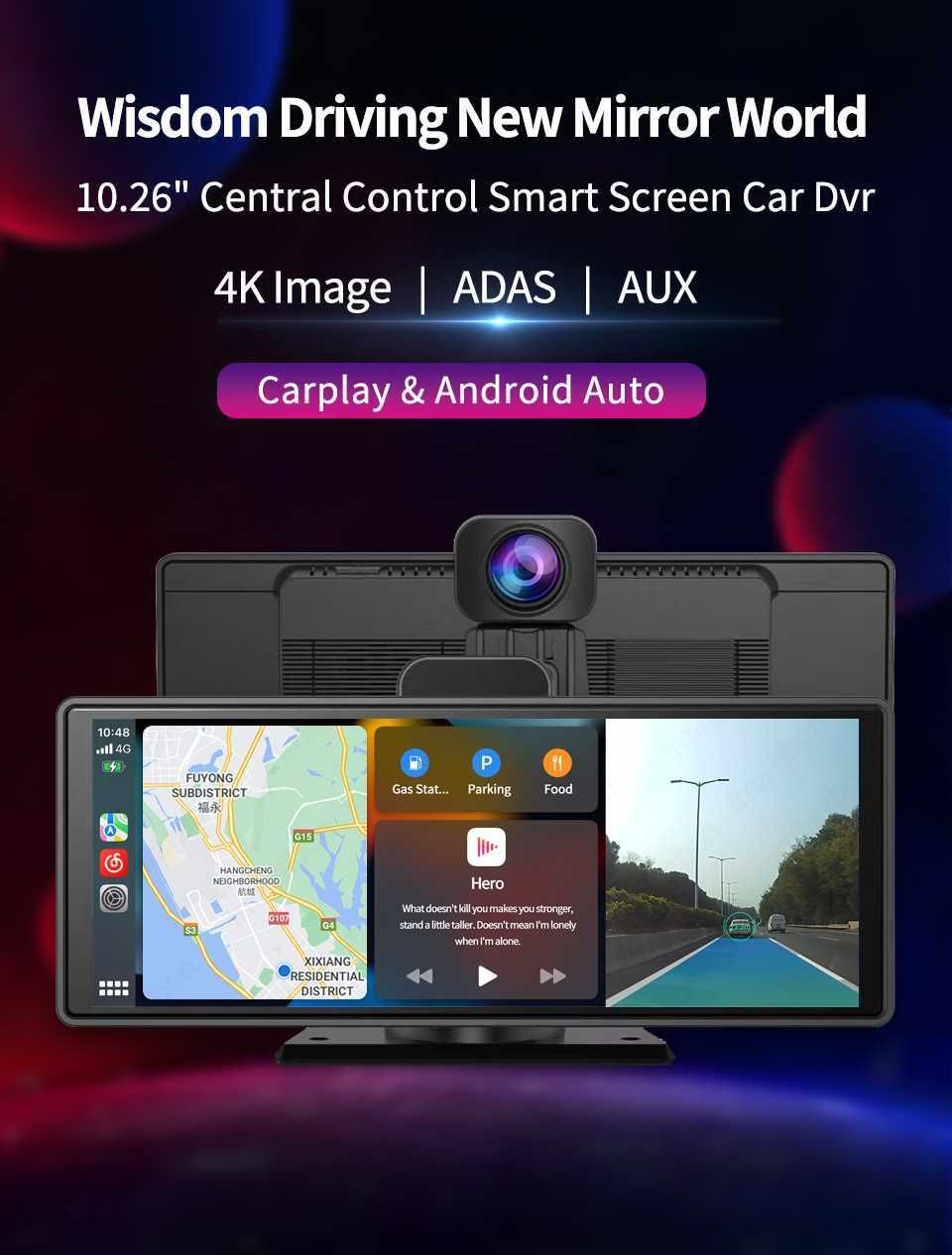 Carplay Dash Cam 1080p HD Recording Mini Adapter Wireless Dvr HD