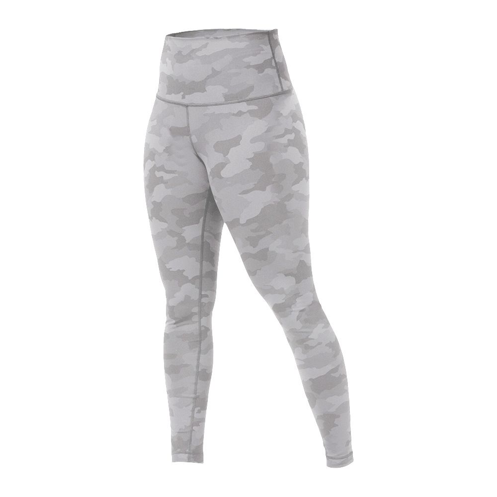 Silver-gray camouflage nude pants