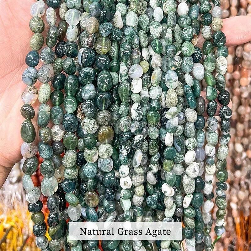 6-8mm approx 55pcs Grass Agate