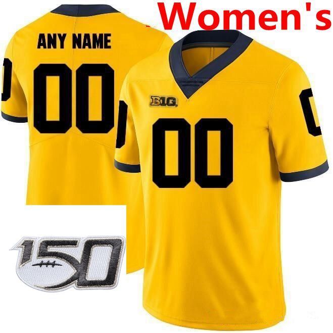 women&amp;#039;s yellow with 150th patch