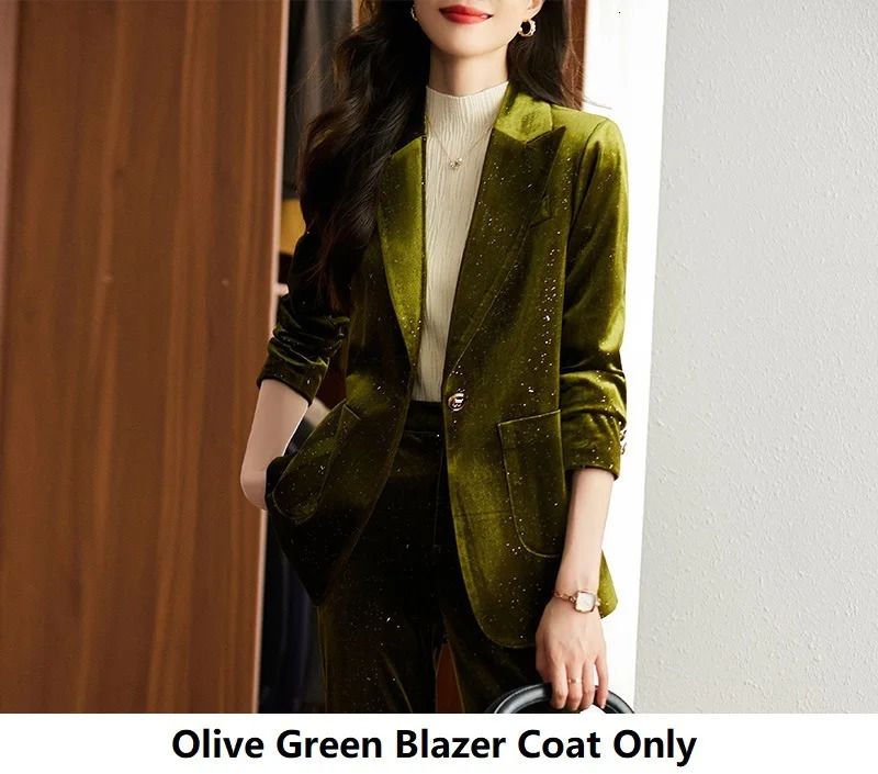 olive blazer coat