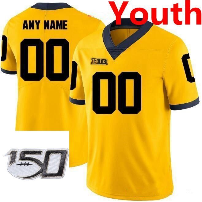 youth yellow with 150th patch