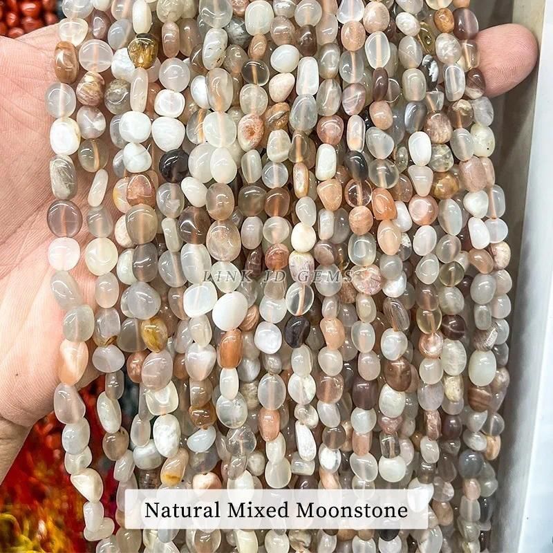 6-8mm approx 55pcs Mixed Moonstone