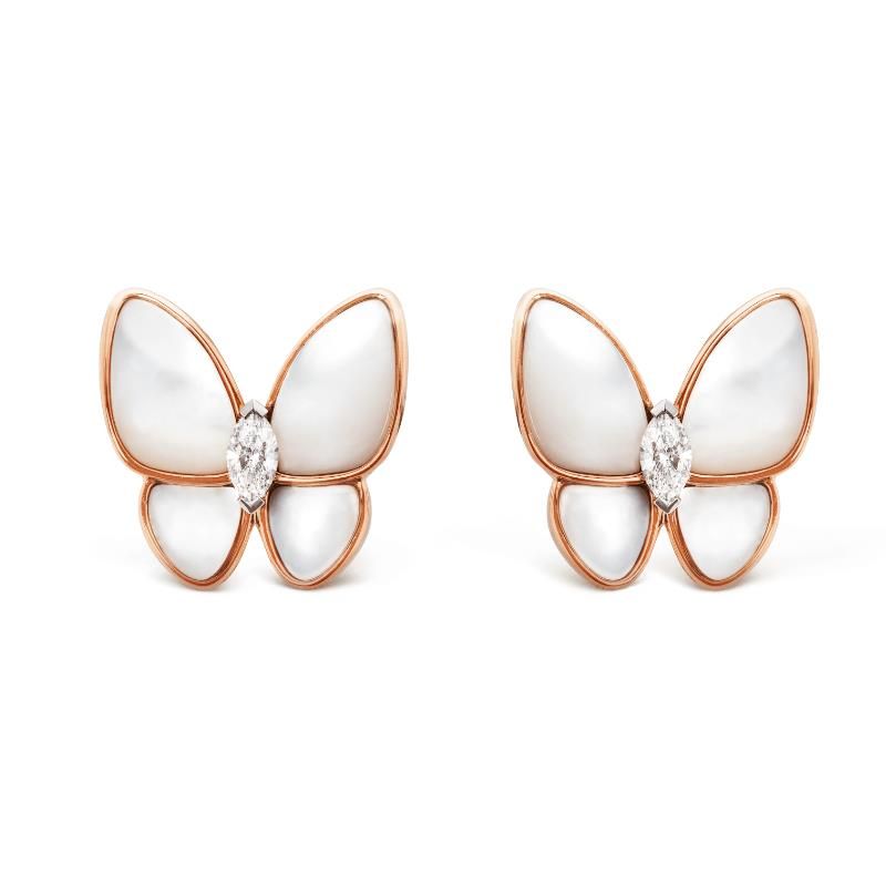 OPTIONS: Rose Gold + papillon blanc;