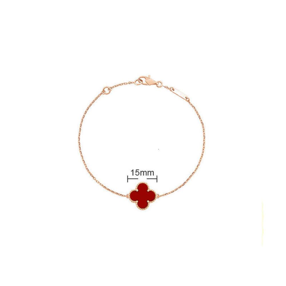 Grande Fleur Simple - Agate Rouge - Rose