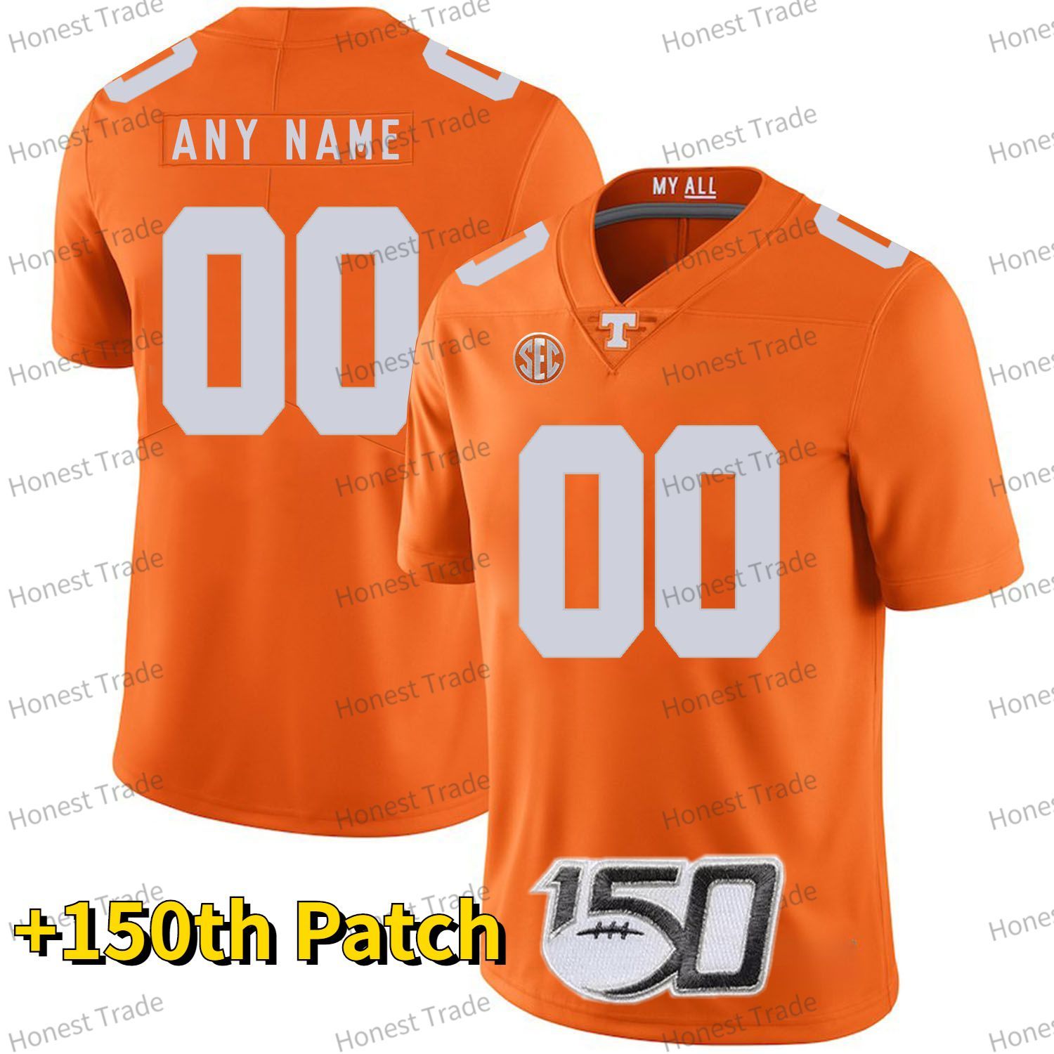 Orange Jersey+150th Patch