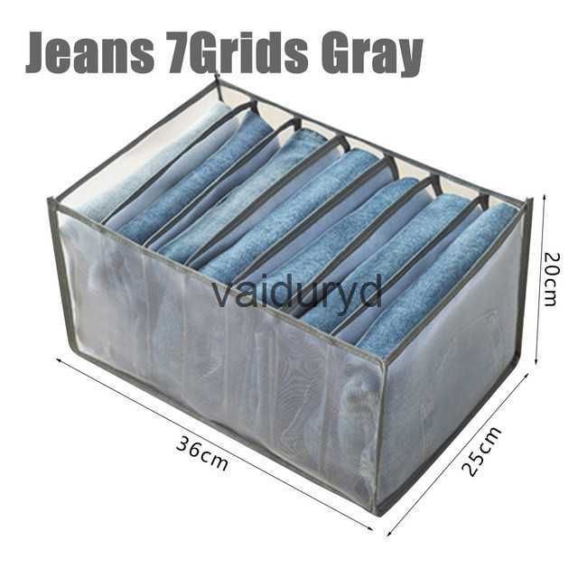Jeans 7Grids Gray