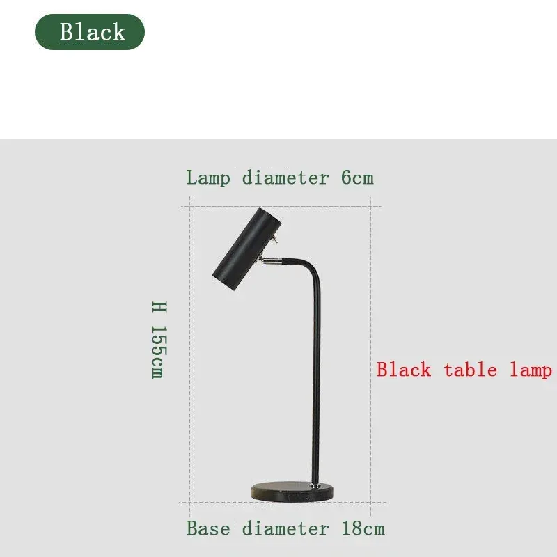 Lampe de table noire