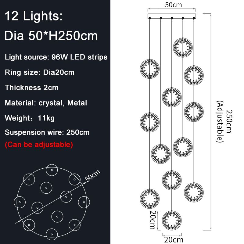 Dia50cm 12 lights Warm Light