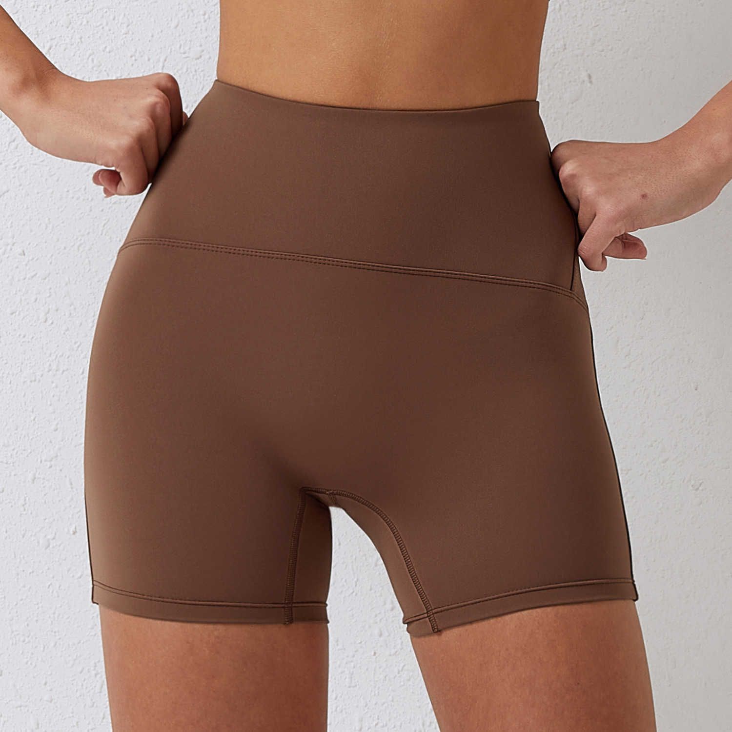 only shorts brown