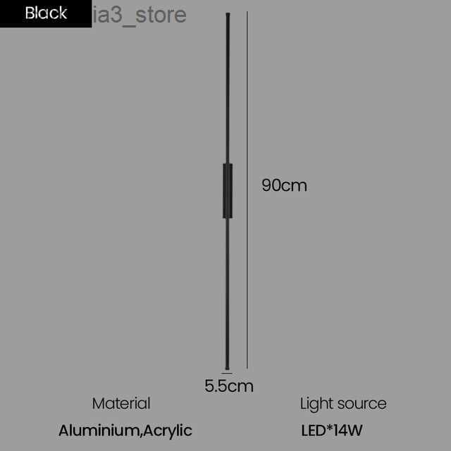 Black 90cm-Neutral Light