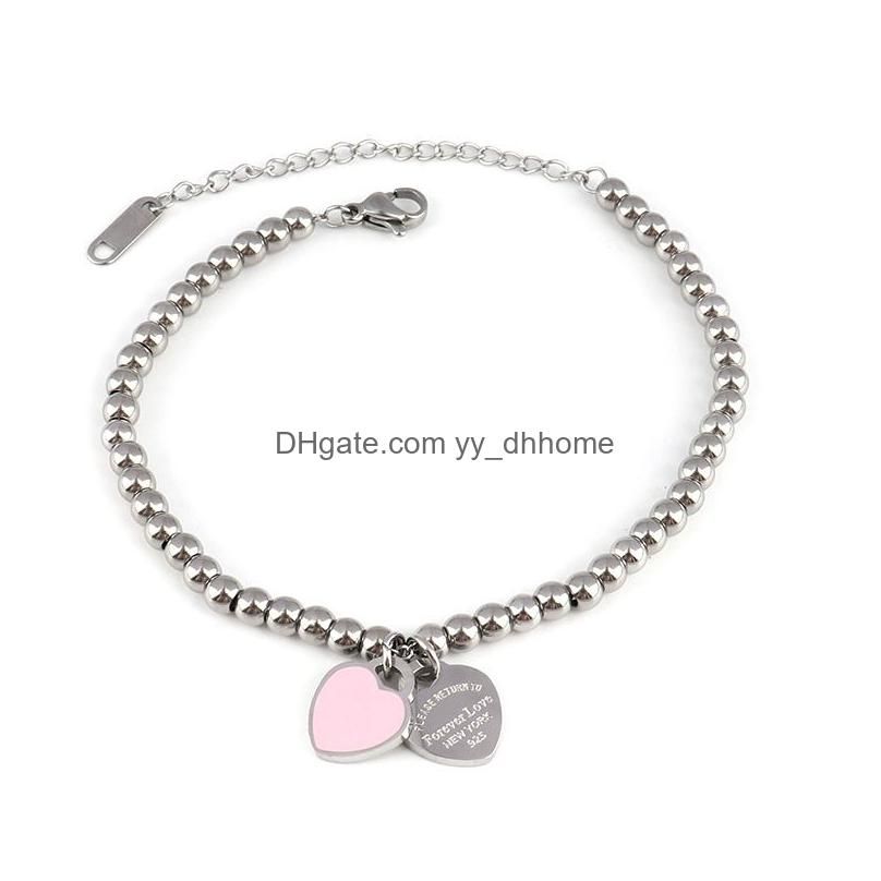 Bracelets en argent rose