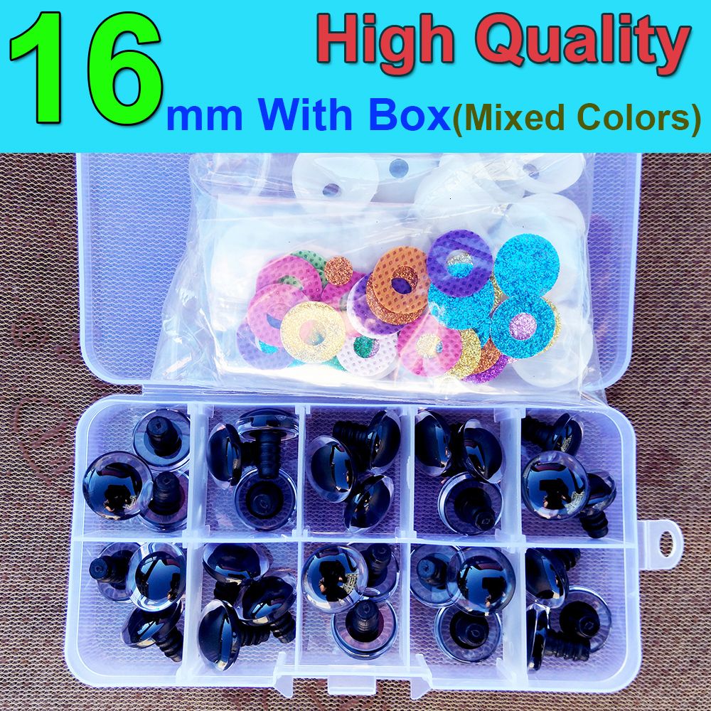 16mm-30pcs-mix färg