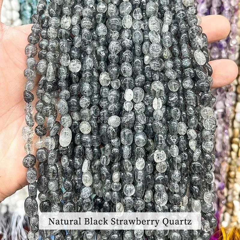 6-8mm approx 55pcs Black Strawberry