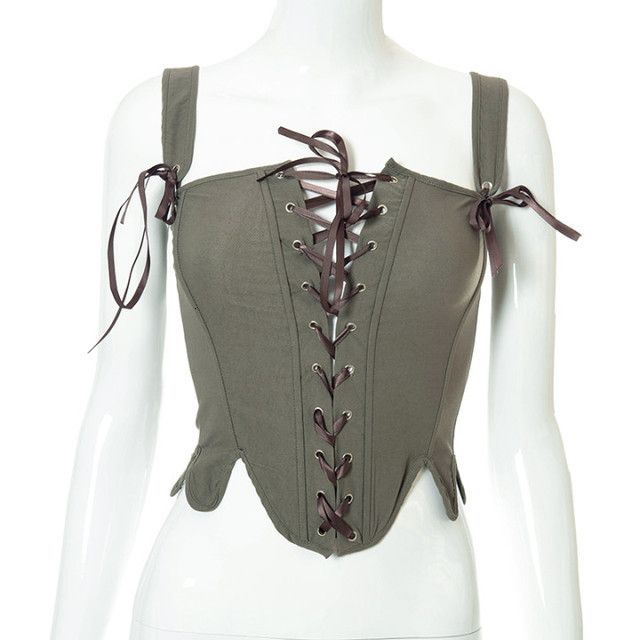 Army Green Corset