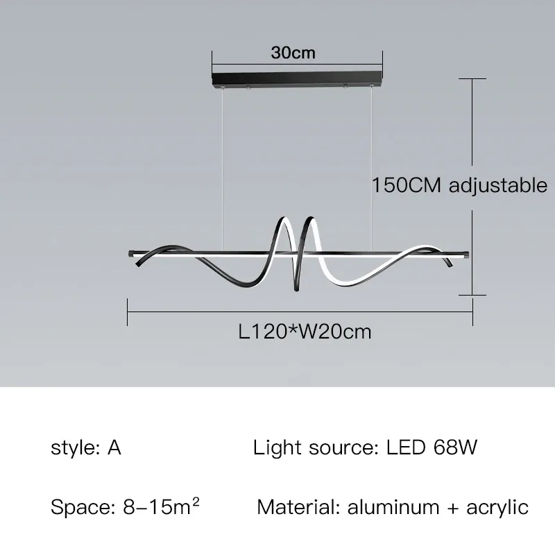 with Remote Control Black A-120cm