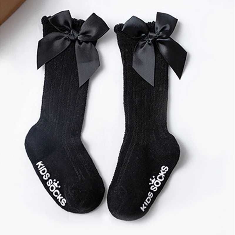 black bow socks