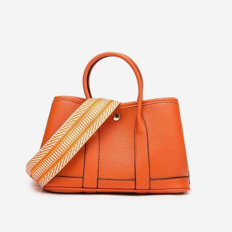 Leather  small orange