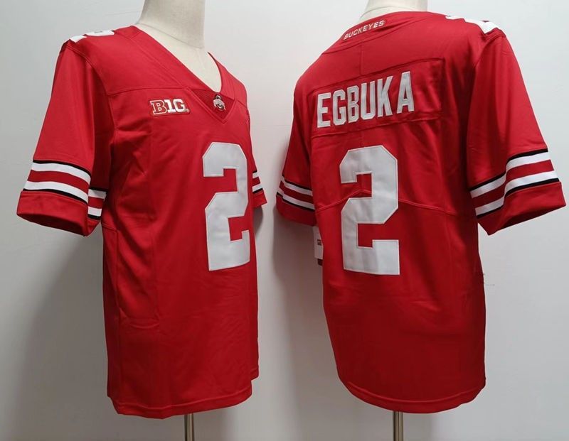 2 Emeka Egbuka Red Jersey