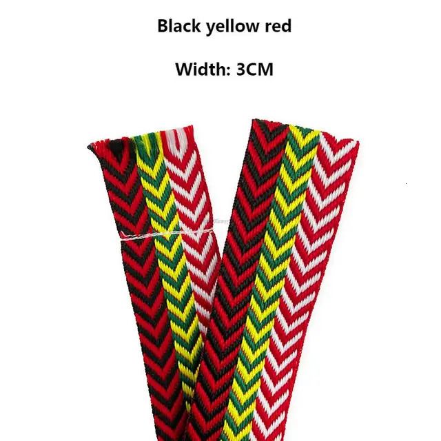 3 Black Yellow Red-160cm