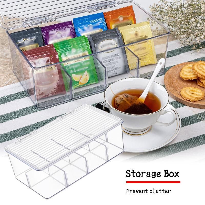PP Food Storage Box Plastic Clear Container Set with Pour Lids Kitchen  Storage Bottles Jars Dried Grains Tank 1.9L-2.5L H1211