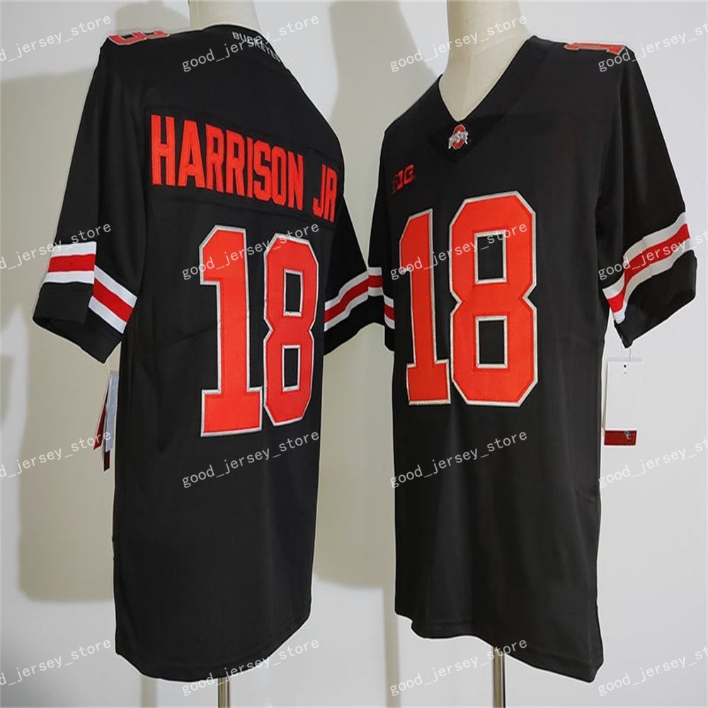 18 Marvin Harrison Jr. Black Jersey