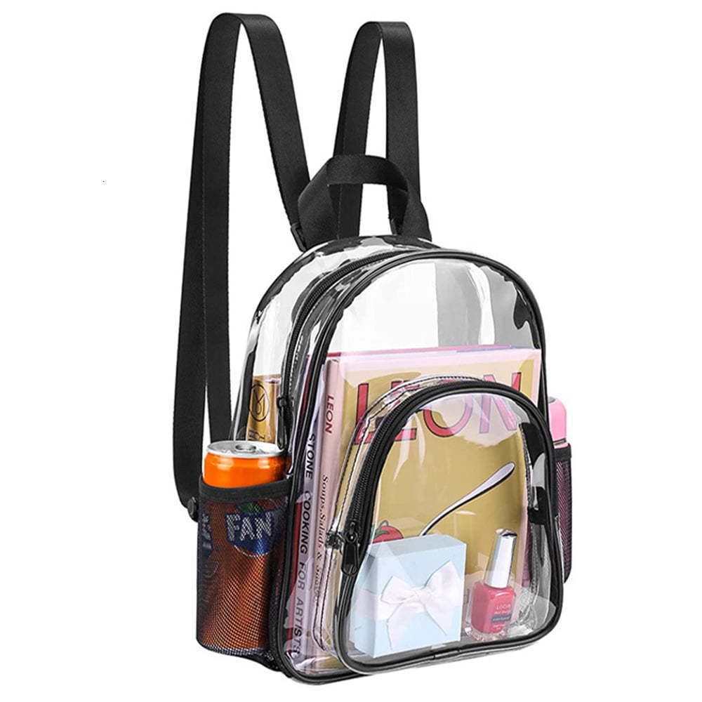 External Frame Packs Mini Clear Backpack Heavy Duty Stadium Approved PVC  Transparent S For Kids Small With Reinforced Strap Fo 230427 From Kai06,  $15.49