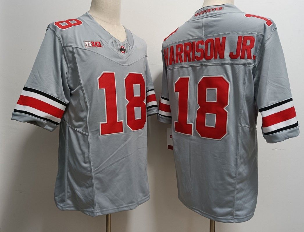 18 Marvin Harrison Jr. Gray Jersey