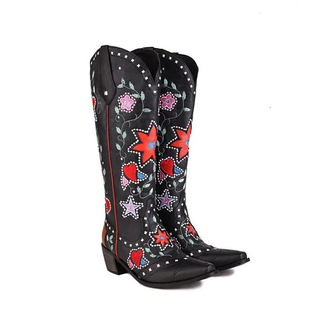 bottes de cowboy noires