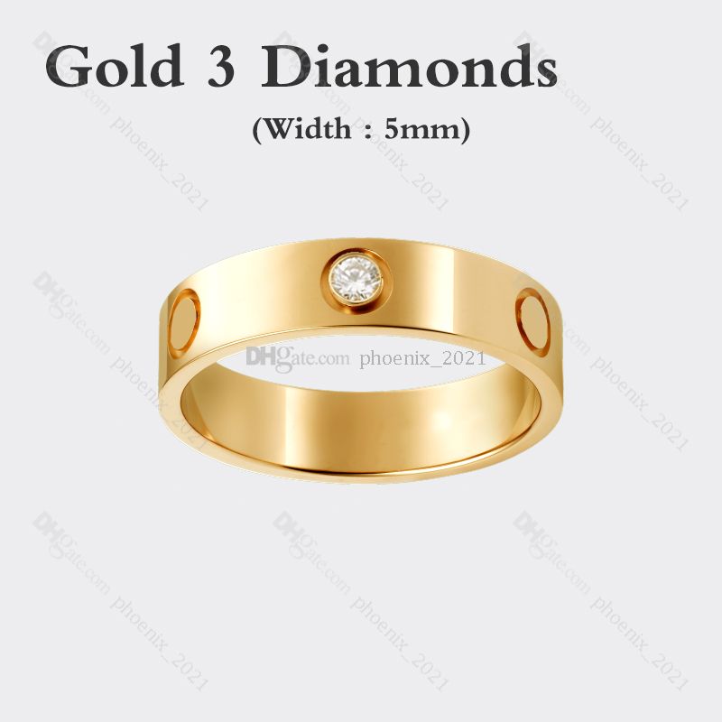 Goud (5 mm) -3 diamant