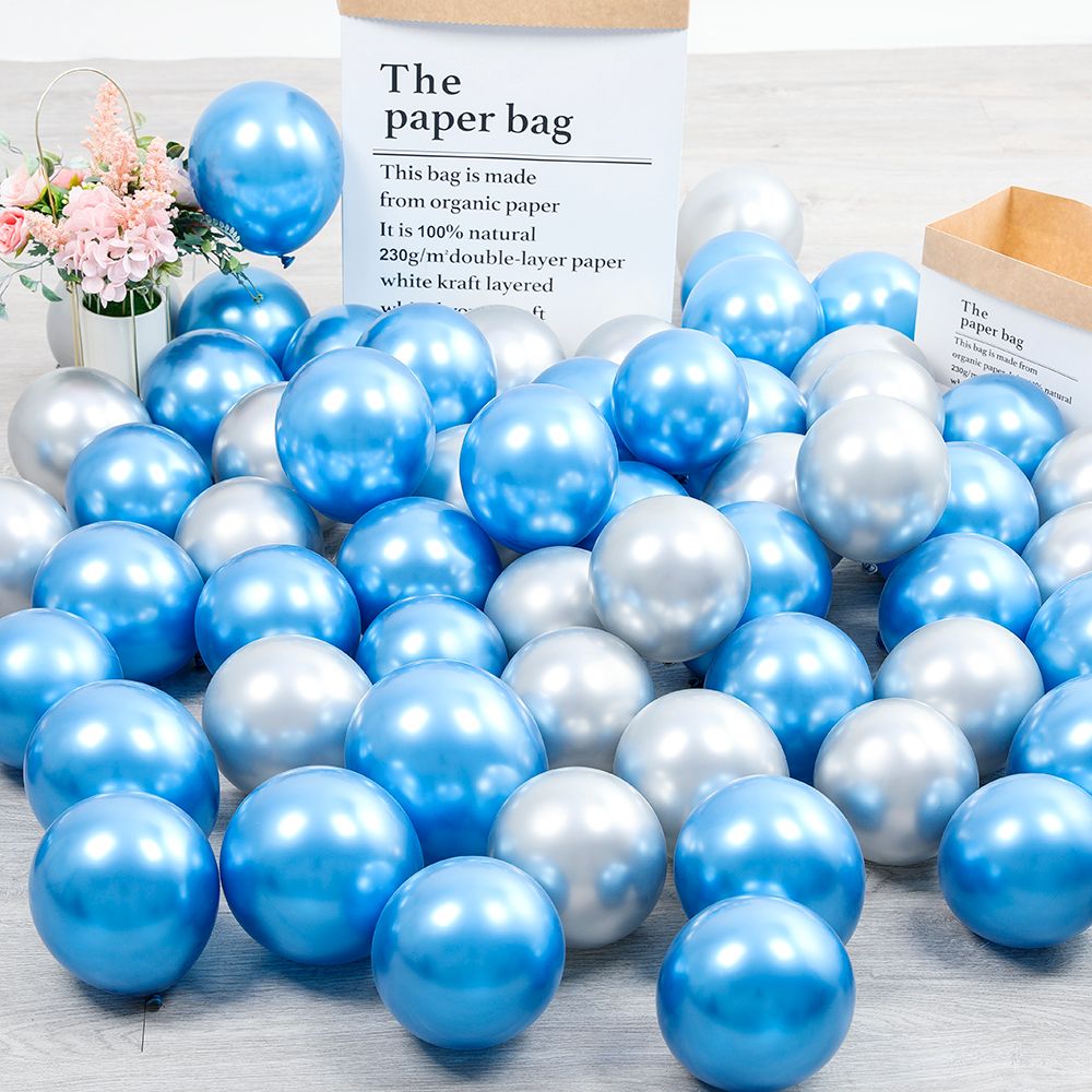 Blue Silver-12inch-10pcs