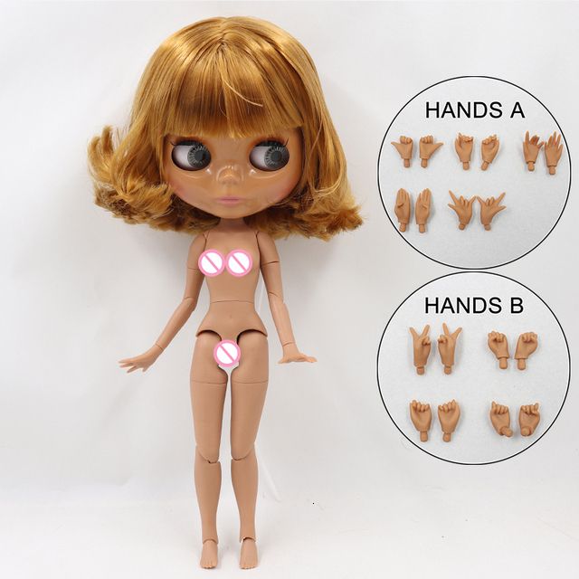 764Adark Shiny Face-30cm Hight Doll